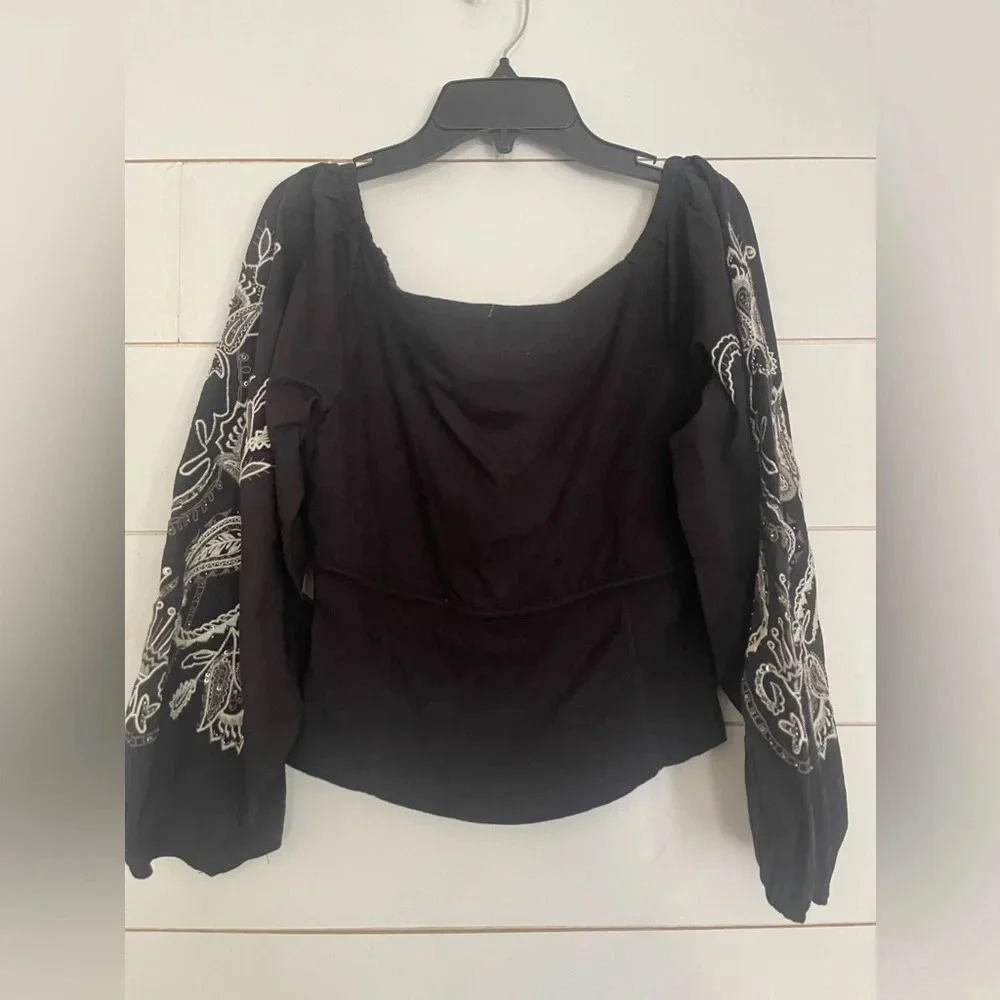 Free People Layla Off-The-Shoulder Top NWOT